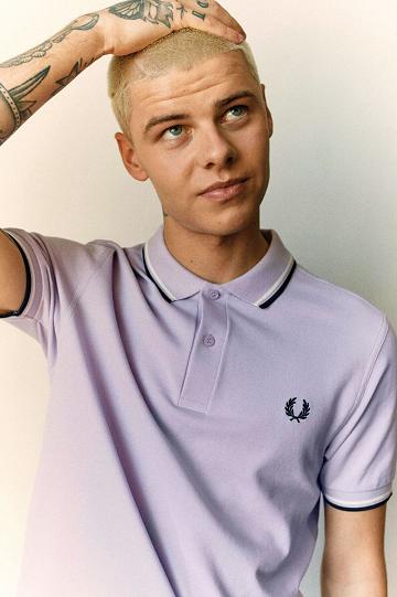 Purple Fred Perry M3600 Men's Polo Shirts | PH 1425XYUF